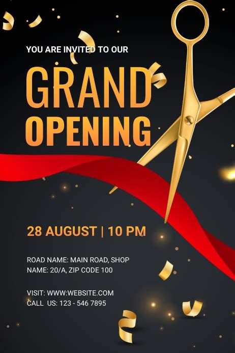 Grand Opening Invitation Template Postermywall