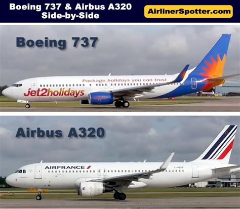 Airbus And Boeing Airliner Sidebyside Comparisons Identification And
