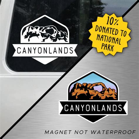 Canyonlands National Park Emblem Magnet Or Vinyl Decal Etsy
