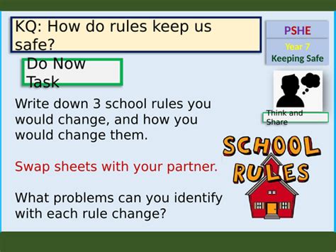 How Rules Keep Us Safe Pshe Lesson Teaching Resources