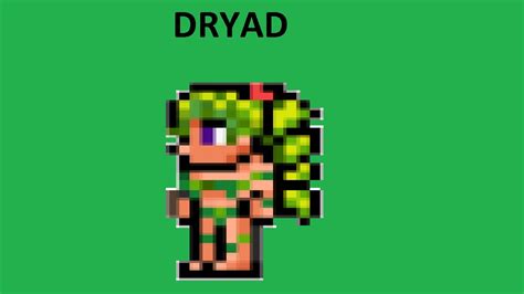 How To Get The Dryad L Terraria Youtube
