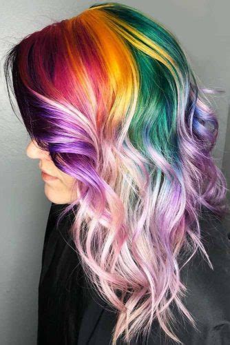 Rainbow Hair Ideas For Brunette Girls — No Bleach Required