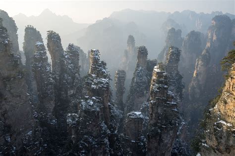 Pillars Of Stone Forest Park Wonders Of The World Zhangjiajie