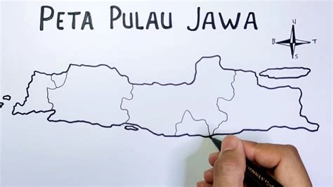 Cara Menggambar Peta Pulau Jawa Yang Mudah Youtube