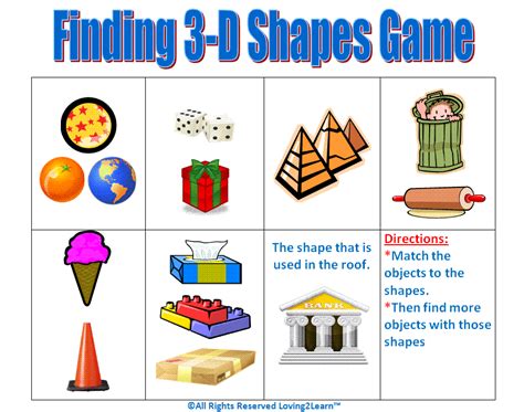 Super Subjects Mighty Math Geometry Shapes Finding 3 D Shapes Game