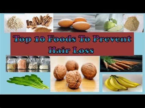 Proper nutrition can help prevent hair loss. Top 10 Foods To Prevent Hair Loss - YouTube