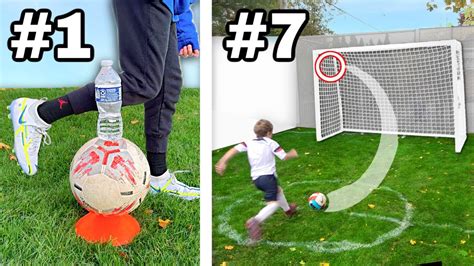 11 Soccer Trick Shots From Easy To Impossible Youtube