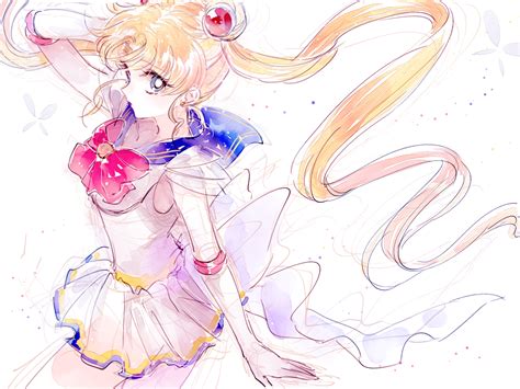 Tsukino Usagi Sailor Moon And Super Sailor Moon Bishoujo Senshi Sailor Moon Drawn By Ahma