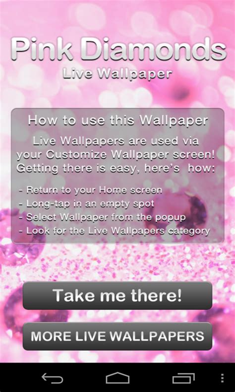 Pink Diamonds Live Wallpaperappstore For Android