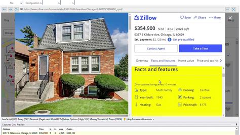 Scraping real estate data from Zillow using WebHarvy - YouTube
