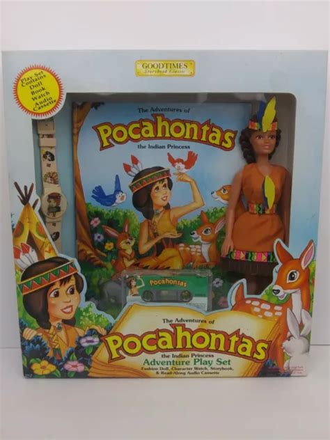 new pocahontas the indian princess playset storybook doll audio cassette watch 45 99 picclick