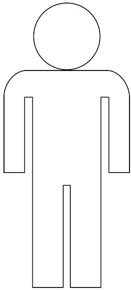 Outline Person Template Clipart Best