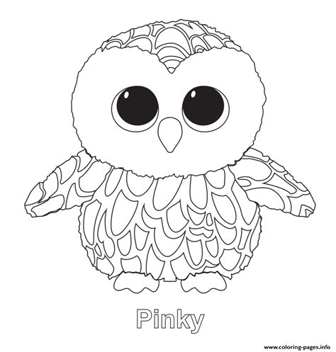 Pinky Beanie Boo Coloring page Printable