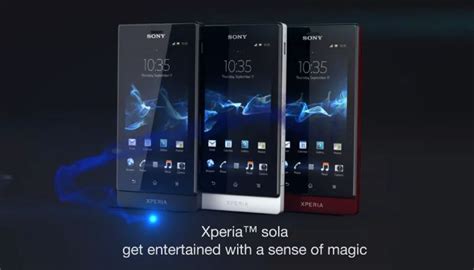 Sony Xperia Sola Weiteres Dual Core Smartphone Mit Brandneuer