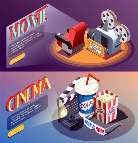 3d Cinema Banners Collection 476045 Vector Art At Vecteezy