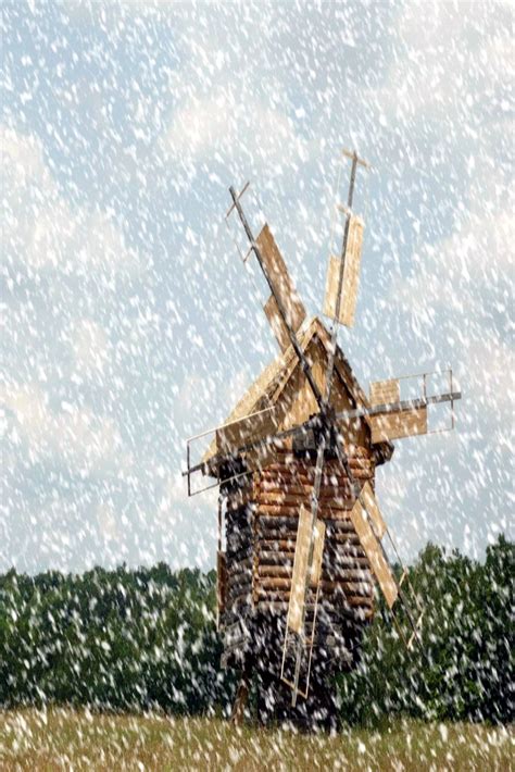 Windmill With Snowy Weather 002 Windmill With Snowy Weathe Flickr