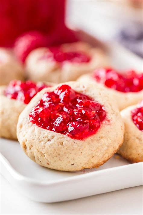 Raspberry Thumbprint Cookies Recipe The Cookie Rookie
