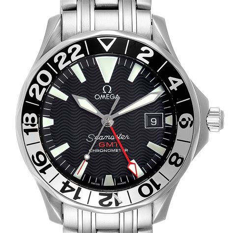 Omega Seamaster Gmt 50th Anniversary Steel Mens Watch 25345000