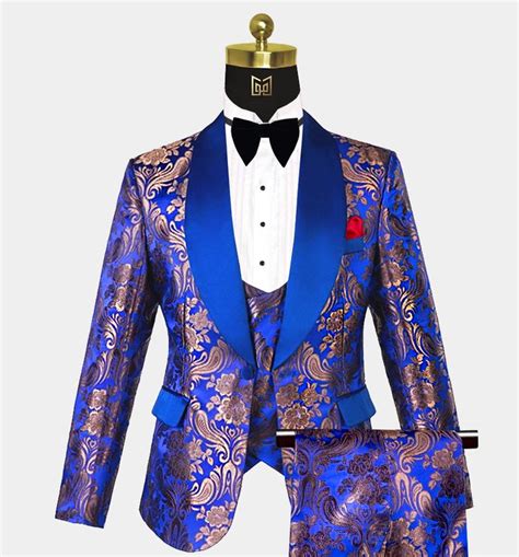 Wedding Suits Navy Blue And Gold For A Stylish And Elegant Look