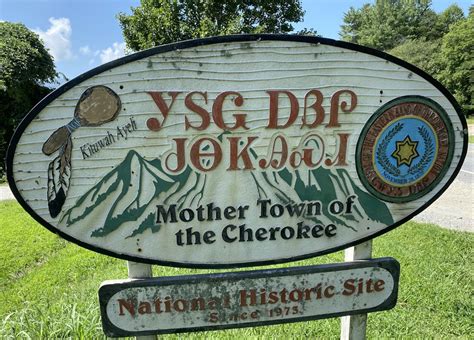 Cherokee Mother Town Sign