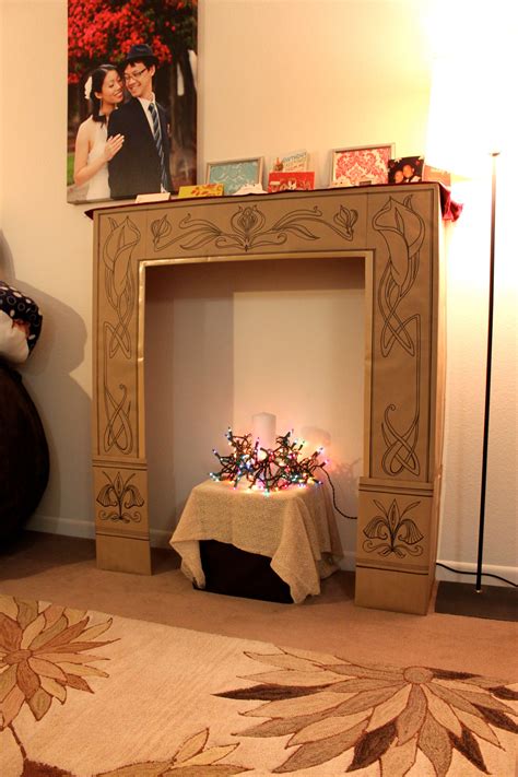 Cardboard Faux Fireplace : 6 Steps (with Pictures) - Instructables