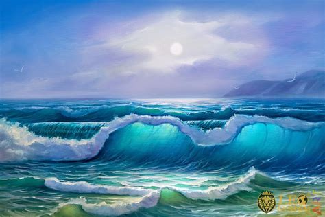 Paintings With Stunning Sea Waves Leosystemart