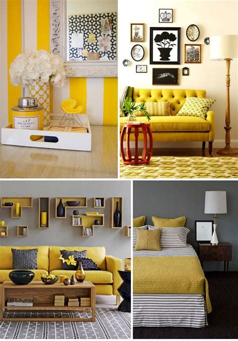 Luckyartstudio Yellow Home Decor Grey Home Decor Yellow Decor