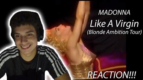 Madonna Like A Virgin Blonde Ambition Tour Reaction Youtube