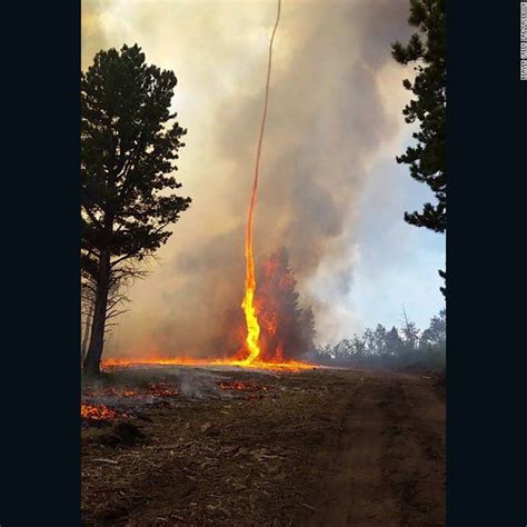 A Firefighter Captured This Photo Of Terrifying Fire Whirl In
