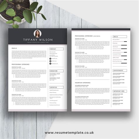 The best source for free word resume templates based on ms word. Modern CV Template for 2020, Simple Resume, Fully Editable ...