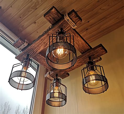 Haha!when we gave my husband chris's closet a complete makeover we decided it was time to get rid of that light.we weren't sure if we were going to be able to replace the fluorescent light. Rustic Light Fixture - Hanging Light - Rustic Lighting ...