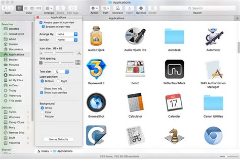 Know Your Options for the Finder's Icon View
