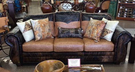 Texas Rustic Wood Furniture Tooled Leather And Custom Furnishings