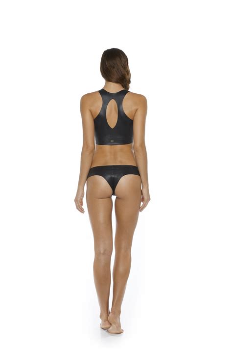 new duskii sicily bustier bikini top black swimwear neoprene ebay