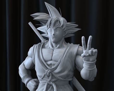 Goku 3d Printable Figure Cgtrader
