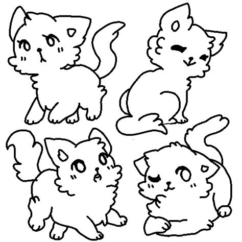 Cat Bases 2 By Ariamisu On Deviantart Cat Artwork Art Base Anime