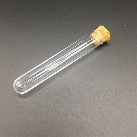 Pcs Pack X Mm Lab Plastic Test Tube With Cork Stoppers Laboratory School Educational