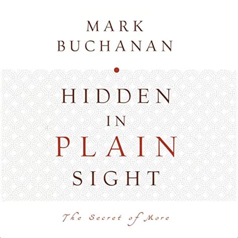Hidden In Plain Sight By Mark Buchanan Audiobook
