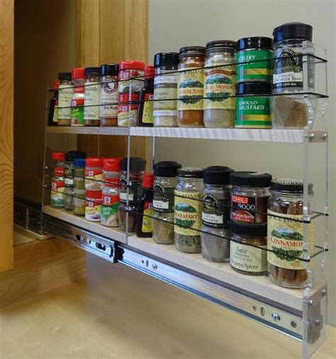 Attractive spice shelves and racks 6. 2x2x22 Cream Spice Rack Drawer | White Spice Storage Solution