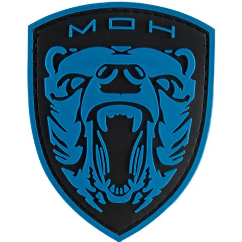 G Force Medal Of Honor Moh Grizzly Pvc Patch Airsoft Megastore
