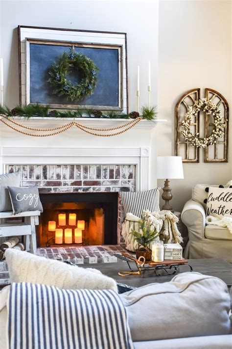 Cozy Neutral Winter Living Room