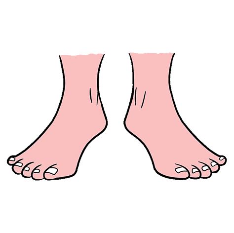 Как рисовать ноги человека пошагам Рисуем человеческие ступни