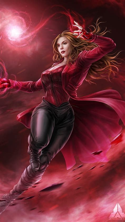 Scarlet Witch Marvel Scarlet Witch Supergirl Hd Phone Wallpaper Pxfuel