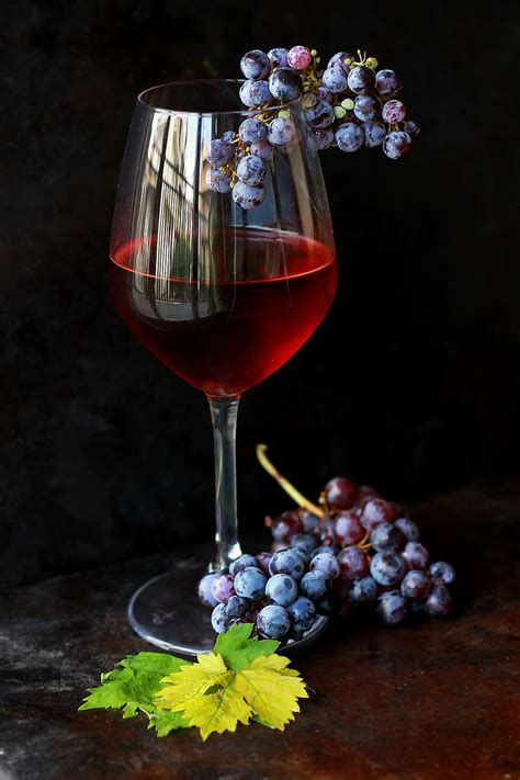 Wine And Grapes Wine Grapes Drink Fruit Glass Grape Red Alcohol