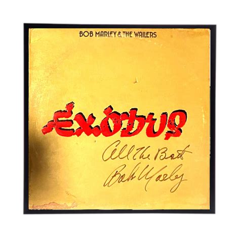 Bob Marley Autographed Album Cover Replicas Reggae Exodus Etsy