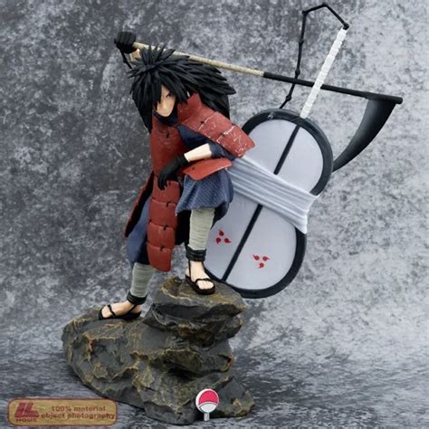 Anime Naruto Shippuden Uchiha Madara Circular Fan Pvc Figure Statue Toy