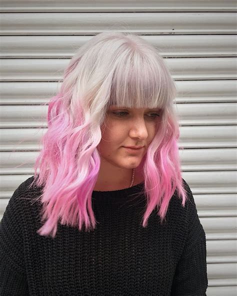 Pink Ombre Dip Dye Hair Long Hair Styles Dip Dye Hair Ombre Hair