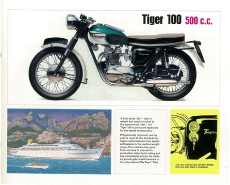 Triumph Brochure T120 Tr6 6t T100 T100ss T90 5ta 3ta T20 T20sh 1966