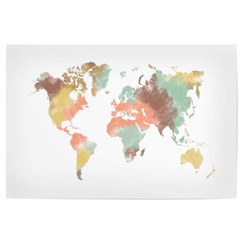 Pastel World Map