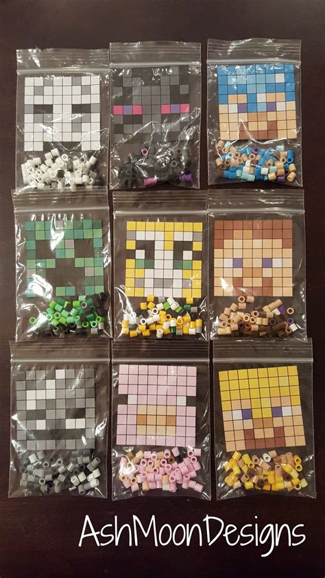Diy Minecraft Perler Beads Minecraft Crafts Minecraft Party